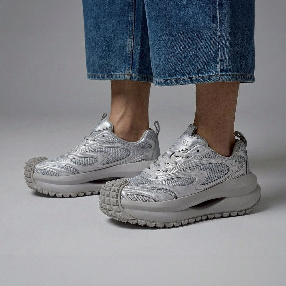 厚底スニーカー メンズ 7cm | MISFIT SILVER | DISTORTION