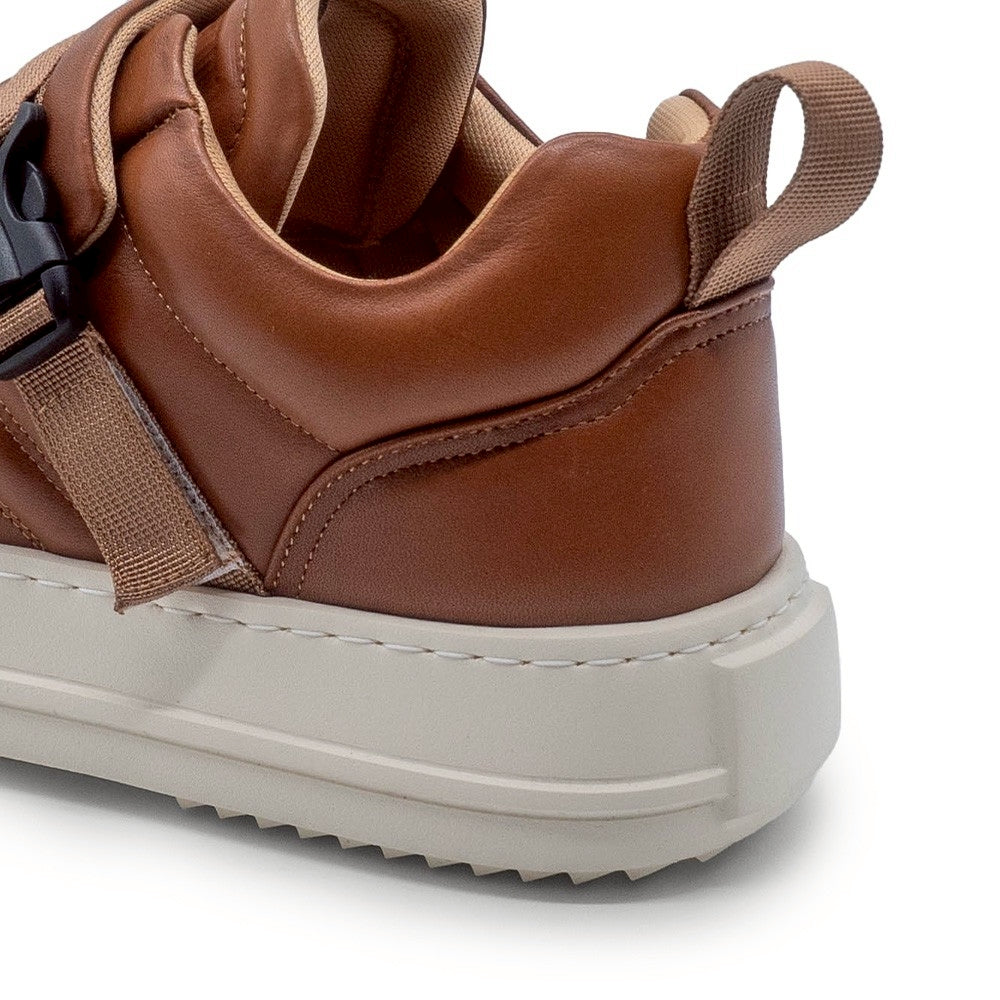 FATTOE BUCKLE BROWN/WHITE