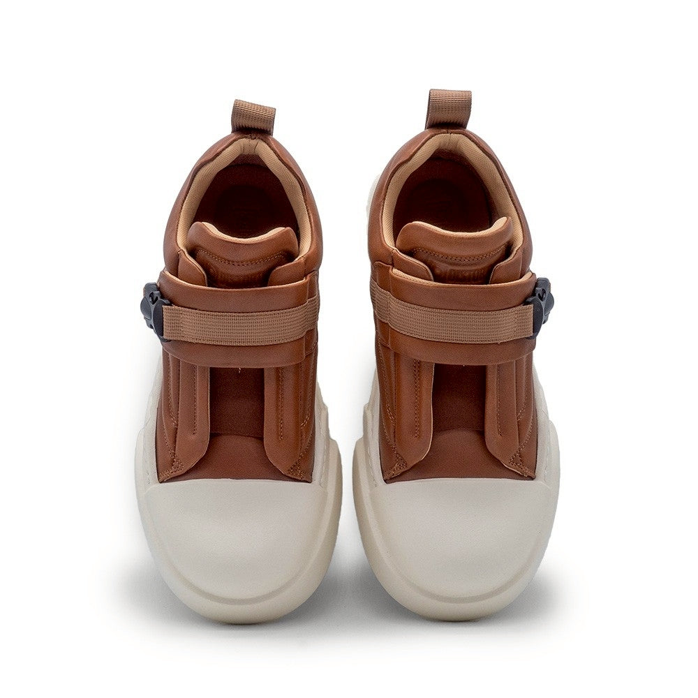 FATTOE BUCKLE BROWN/WHITE